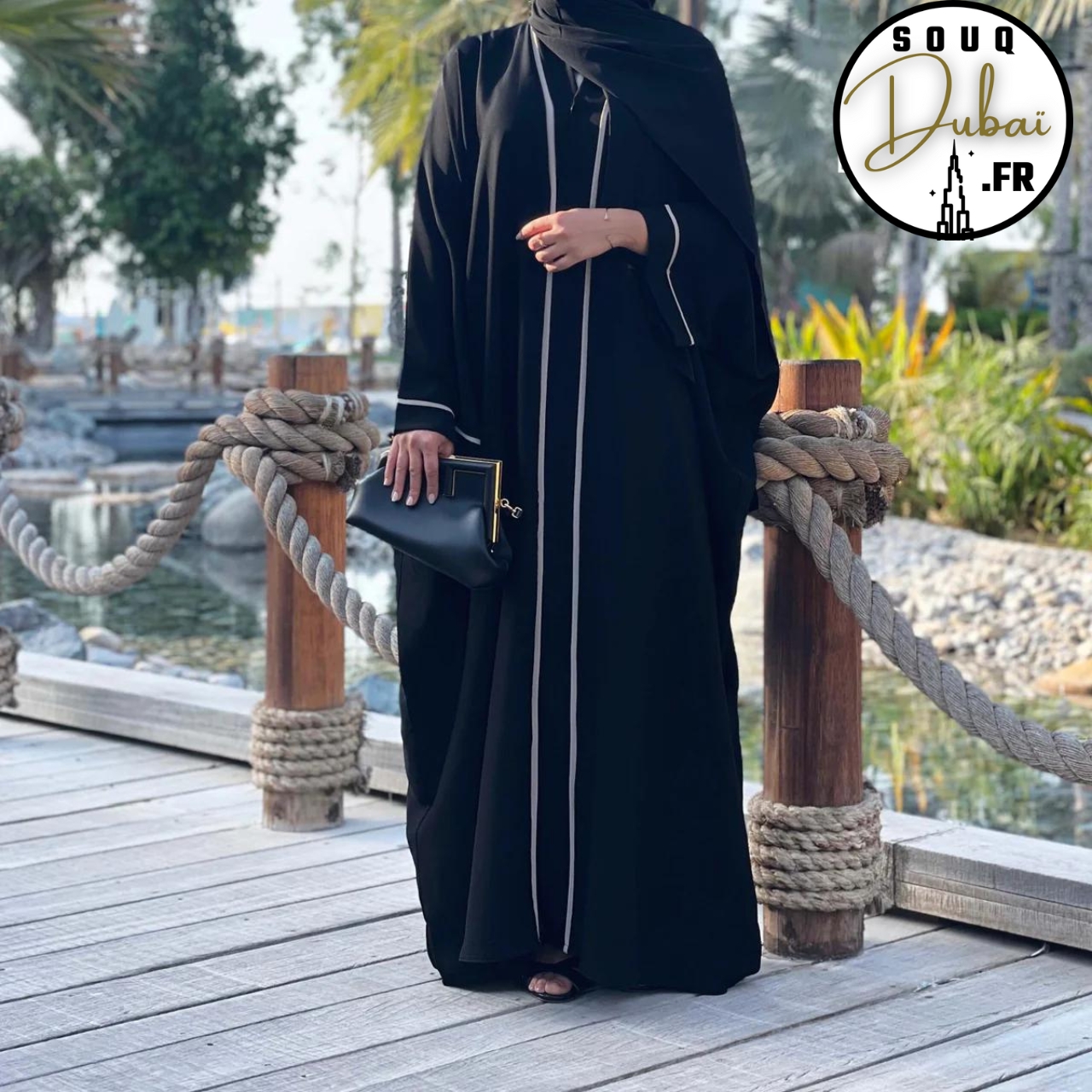 abaya balck kimono